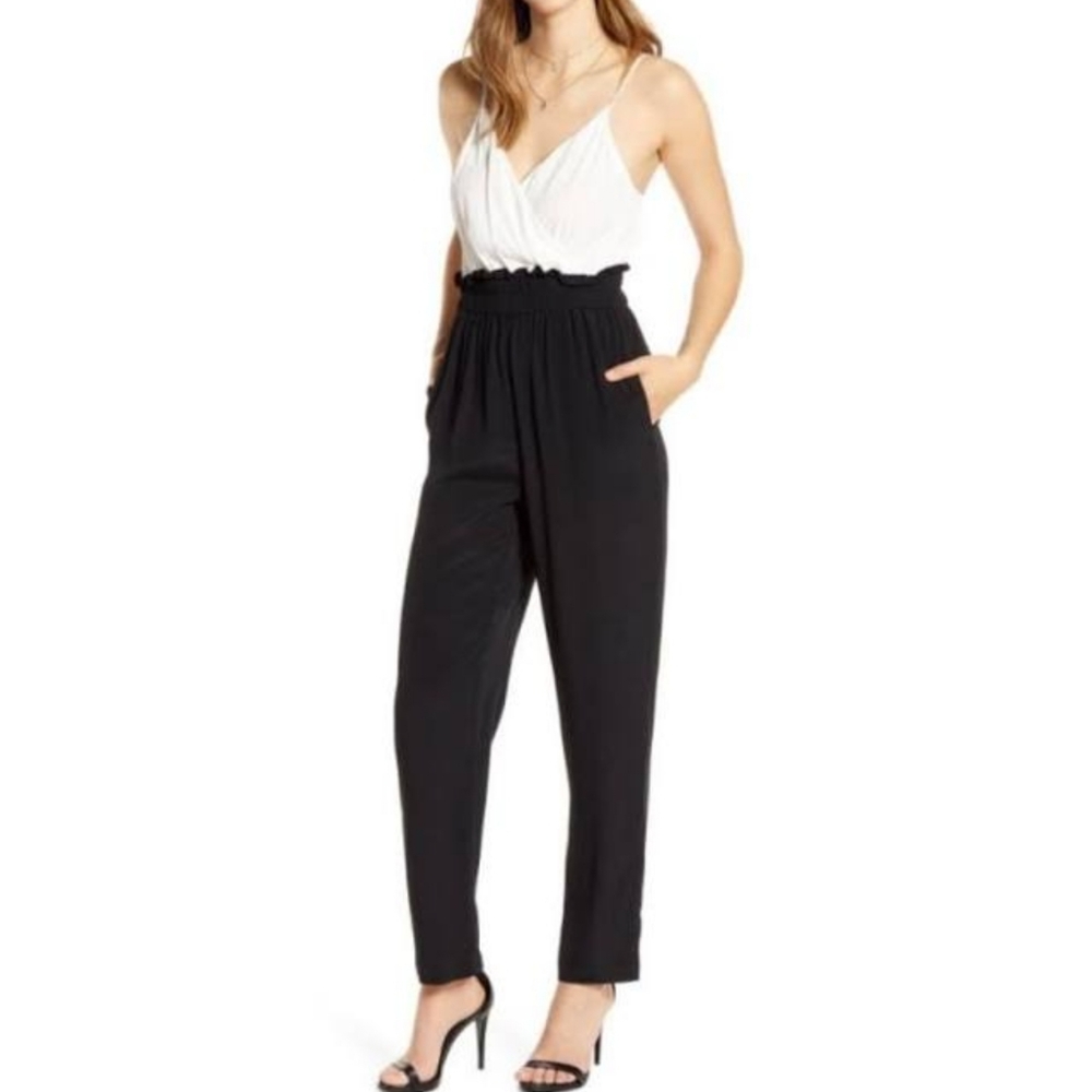 Leith colorblock jumpsuit S